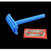 ราคา Colorful Japanese Sayuri Double Edge Safety Razor Black Blue Yellow Pink with Sayuri Blade (22568939168)