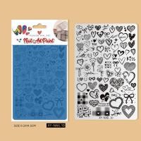 ราคา แผ่นเพลทปั๊มลายเพ้นท์เล็บ เเผ่นเพลทปั๊มลาย แผ่นเพลต แผ่นปั๊มลายเล็บ สวยๆ เพลทลายน่ารัก (24937050116)