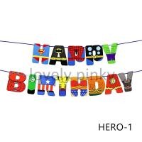ราคา ป้ายแขวน วันเกิด happy birthday แบนเนอร์วันเกิด แบนเนอร์ประดับงานปาร์ตี้ ป้ายhappy birthday ป้ายsuper hero (7849975726)