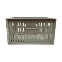 ราคา ตะกร้าจัดระเบียบ ตะกร้าสำนักงาน ลังใส่ของอเนกประสงค์ขนาด 16x24 ซ ม สูง 13 ซ ม วางซ้อนกันได้ จัดเก็บอุปกรณ์สำนักงาน (17436142234)