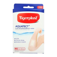 ราคา TIGERPLAST W2 พลาสเตอร์ใส กันน้ำ แผ่นซึมซับ 60x100MM L 2แผ่น (23022576119)