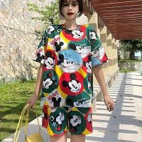 ราคา ชุดนอนลายการ์ตูน ชุดนอนคอกลม ชุดนอนคอกลมเสื้อแขนสั้น ขาสั้น ลายการ์ตูน ใส่สบาย เนื้อผ้านิ่มใส่สบายมาก ฟรีไซส์ พร้อมส่งจากไทย สินค้าขายดี Sook Living Mall (24711149565)