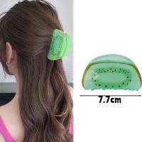ราคา คลิปที่หนีบผมอคริลิกรูปผลไม้ที่หนีบผมรูปแตงโมกีวีสีส้มที่กิ๊ฟหนีบผมผมหางม้าแบบเกาหลี (24698744792)