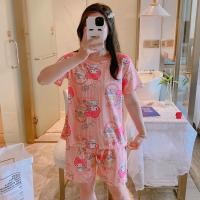 ราคา ชุดนอนลายการ์ตูน ชุดนอนคอกลม ชุดนอนคอกลมเสื้อแขนสั้น ขาสั้น ลายการ์ตูน ใส่สบาย เนื้อผ้านิ่มใส่สบายมาก ฟรีไซส์ พร้อมส่งจากไทย สินค้าขายดี Sook Living Mall (24711149566)