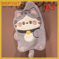 ราคา SHPYHT ผ้าขนหนูเช็ดมือรูปแมวน่ารักผ้าเช็ดทำความสะอาดห้องครัวแห้งเร็วผ้ากำมะหยี่ลายการ์ตูนสัตว์ที่แขวนอยู่ในห้องน้ำ (23343841457)