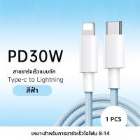 ราคา สายชาร์จไอโฟน สีพาสเทล Type C to Lighting ชาร์จเร็วสำหรับ iPhone 8 ถึง14 Pro Max iPhon iPhone SE iPad ชาร์จไวPD 66W สายยาว 1 1 5 2เมตร (24832283278)