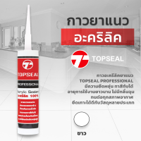 ราคา กาวอะคริลิค TOPSEAL ท็อปซิล ซีแลนท์ แด๊ฟ acrylic sealant อะคริลิค กาวแด๊ป กาวยาแนว 470 กรัม 1 หลอด ยืดหยุ่นสูง ทาสีทับได้ (15771290242)