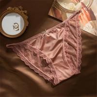 ราคา กางเกงในผ้าไหมกางเกงในลูกไม้ใส่สบายสำหรับผู้หญิงชุดชั้นในไร้รอยต่อเสื้อชั้นในไร้ตะเข็บไม่ระคายเคืองผิว (24619734481)
