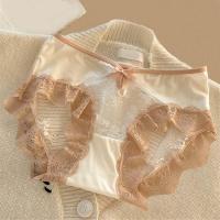 ราคา DXSS กางเกงในเสื้อตาข่ายมีรูเนื้อบางลายลูกไม้กางเกงชั้นในเอวต่ำสไตล์ฝรั่งเศสกางเกงในเป้ากางเกงผ้าฝ้ายระบายอากาศ (24738215629)