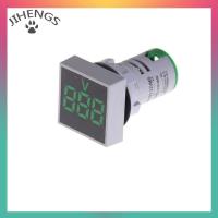 ราคา JIHENGS 22mm AC12 500V voltmeter Square PANEL LED Digital Voltage Meter INDICATOR LIGHT (23043024753)