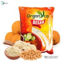 ราคา แป้งถั่วลูกไก่ ถั่วลูกไก่ 100 เบซัน Besan Flour Gram Flour Chickpea 100 ตรา Organica 500 กรัม (23666849791)