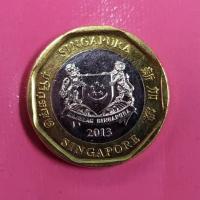 ราคา เหรียญ เหรียญสิงคโปร์ สิงค์ดอลล่า Singdollar Singapore เหรียญ8เหลี่ยม เหรียญนำโชค เสริมโชค เสริมลาภ เหรียญเงินทอง1 (21444808757)