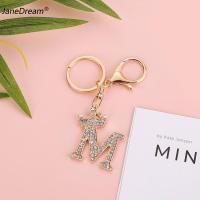 ราคา JaneDream พวงกุญแจคริสตัลรูปมงกุฎ26ตัวอักษรประดับพลอยเทียมกระเป๋าแหวนปุ่มชุบทองอุปกรณ์พวงกุญแจ DIY รถยนต์สำหรับผู้หญิง (21629168337)