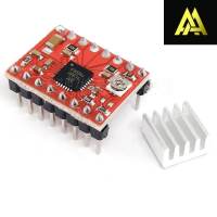 ราคา ถูกสุด A4988 Stepping Motor Driver มอเตอร์ ไดรเวอร์ สีแดง A4988 Stepper Motor Driver Module for 3D Printer Heatsink สต็อกในไทย สินค้าพร้อมส่งค่ะ สามารถออกบิลได้ค่ะ (21608928293)