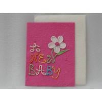 ราคา การ์ดอวยพร เด็กแรกเกิด diy แฮนด์เมด ของขวัญ วันเกิด ขนาด L Handmade A New Baby Mulberry Paper Card Size L (12407784873)