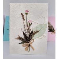 ราคา การ์ดอวยพรช่อดอกกุหลาบ diy แฮนด์เมด ของขวัญ วันเกิด เทศกาล ขนาด L Handmade Mulberry Paper Card with Bunch of Rose Size L (7180698280)
