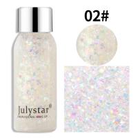 ราคา LilyBeatuy พร้อมส่ง กากเพชรติดหน้าเลื่อมเจลใบหน้าร่างกายแวววาวเจลอายแชโดว์ของเหลวเพชรเลื่อมเจลเวทีแต่งหน้า DIY เลื่อม Glitter For Face (24612261010)