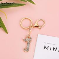 ราคา JaneDream พวงกุญแจคริสตัลรูปมงกุฎ26ตัวอักษรประดับพลอยเทียมกระเป๋าแหวนปุ่มชุบทองอุปกรณ์พวงกุญแจ DIY รถยนต์สำหรับผู้หญิง (21629168334)