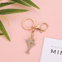 ราคา JaneDream พวงกุญแจคริสตัลรูปมงกุฎ26ตัวอักษรประดับพลอยเทียมกระเป๋าแหวนปุ่มชุบทองอุปกรณ์พวงกุญแจ DIY รถยนต์สำหรับผู้หญิง (21629168349)