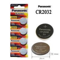 ราคา ถ่านกระดุม PANASONIC รุ่น CR2032 3V Lithium Battery 1 Pack มี 5 ก้อน (21050145148)