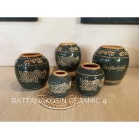 ราคา โอ่ง No 15 ลายมังกร ที่ระลึกราชบุรี (9491295313)