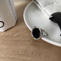 ราคา แหวนเงินชุบสีเงินลายดอกไม้สีดำสไตล์ฮิปฮอปพังก์สำหรับผู้หญิง แหวนนิ้วชี้เปิดแบบกลม แหวนแฟชั่นย้อนยุค สไตล์ดั้งเดิม (22702512790)