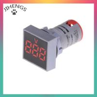 ราคา JIHENGS 22mm AC12 500V voltmeter Square PANEL LED Digital Voltage Meter INDICATOR LIGHT (23043024749)