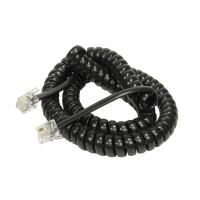 ราคา สายหูโทรศัพท์สำนักงาน สีดำ สีขาว สายเกลียวหูฟังโทรศัพท์ ยาว 32 และ 42 cm 6257 6258 (22688906473)