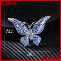 ราคา LUImo Hot sale เข็มกลัดผีเสื้อเพทายแบบเต็มรูปแบบแฟชั่นสำหรับผู้หญิงเข็มกลัดติดเสื้อรูปสัตว์สุดหรูเครื่องประดับสำหรับงานแต่งงาน (24661546118)