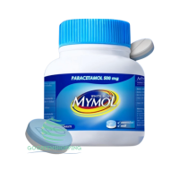 ราคา Mymol ฟ้าขาว 500 mg มายมอล ไวท์ บลู พาราเซตามอล ลดไข้ แก้ปวด ยาสามัญประจำบ้าน 100 เม็ด 1 ขวด PT99 (24846119034)