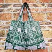 ราคา YONGQING Elephant Print Foldable Bag Light Weight Womens Drawstring Travel Backpack Large Capacity Handbag Mothers Waterproof Shopping Handbag (24415549415)