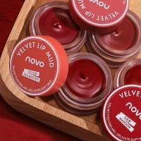 ราคา ลิปสติก NOVO Velvet Jelly Lip Mud 5 กรัม ลิปสติกเนื้อแมทต์ น้ำตาลแดง ไม่ติดแก้ว สำหรับผู้ชายและผู้หญิง สีสวย ใช้งานง่าย (21608527766)