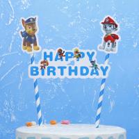 ราคา ป้ายเค้กวันเกิด PAW Patrol สุนัขกู้ภัย ป้าย hbd ป้ายวันเกิดลายการ์ตูน ป้าย happy birthday ของแต่งเค้ก (16343776076)
