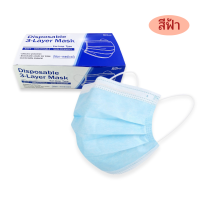 ราคา 20warehouse หน้ากากอนามัย 3 ชั้น แมสกันฝุ่น ผ้าปิดจมูก ปิดปาก หน้ากากอนามัยกันฝุ่น 50ชิ้น กล่อง (23695854293)