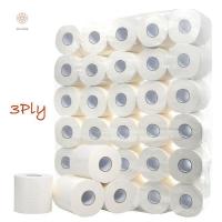 ราคา MELODIA กระดาษชำระแบบม้วนขนาดใหญ่ทิชชู่ห้องน้ำสีขาวนุ่ม4ชั้น100กรัม (23751157011)