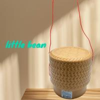 ราคา กระติ๊บข้าวเหนียว พลาสติกสีลายสานกล่องใส่ข้าวเหนียวHC 022M (24036292356)