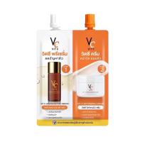 ราคา VC Vit C ครีมซองคู่ ดับเบิ้ลวิตซี แบบซอง น้องฉัตร 2 in 1 วิตซี พรีเซรั่ม วิตซี ครีม (24130824454)