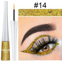 ราคา CerroQeern CMAADU 16 Colors Liquid Eyeliner Glitter Eyeliner With Sequin Flash Metallic Eyeliner Long Lasting Eyes Beauty Makeup Cosmetic (17237223018)