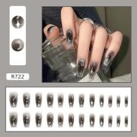 ราคา เล็บเจลปลอม R845 เล็บปลอมสำเร็จรูป เล็บปลอมยาว กันน้ำ หลากหลายสไตล์ กล่องละ 24 ชิ้น (21977058686)