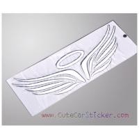 ราคา สติ๊กเกอร์ ปีกนางฟ้า ปีกนก 3D ติดโลโก้ ยี่ห้อ รถยนต์ สีเงิน angel car decal sticker (3544002468)