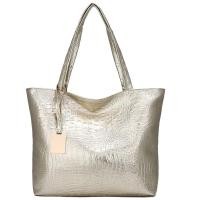 ราคา New store opening 50 discount for only three daysFashion Women Casual Shoulder Bag Large Capacity Silver Gold Handbag Black Crocodile PU Leather Big Tote Bag Ladies BagCOD (24659423170)