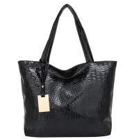ราคา New store opening 50 discount for only three daysFashion Women Casual Shoulder Bag Large Capacity Silver Gold Handbag Black Crocodile PU Leather Big Tote Bag Ladies BagCOD (24659423172)