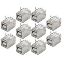 ราคา diymore หัวต่อ USB B 10ชิ้นของแท้บอร์ดปลั๊ก90องศาหัวต่อ USB อินเตอร์เฟส USB BF90องศาทรงสี่เหลี่ยมปากตัวเมีย (13233126617)