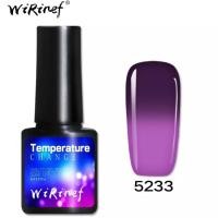 ราคา สีทาเล็บเจลเปลี่ยนสีตามอุณหภูมิ gel polish UV LED Wirinef ทาเล็บเจล สีเจล ยาทาเล็บเจล ปริมาตร 6 ml (24721366509)