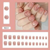 ราคา 24 ชิ้นต่อกล่อง เกาหลีใต้ เล็บปลอม มาพร้อมกาว เล็บปลอมเจลแท้ การออกแบบใหม่ น่ารัก เล็บเจล การออกแบบกันน้ำ (10464874669)