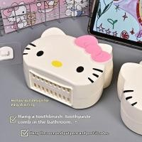 ราคา ที่ใส่ฟองน้ำล้างจานเฮลโลคิตตี้ที่กล่องเก็บแปรงสีฟันยาสีฟันกล่องเก็บของแบบแขวนห้องน้ำติดผนังแบบไม่เจาะรู (24614507414)