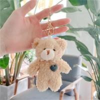ราคา 12CM Teddy Bear Plushie Keychain For Mini Teddy Bear Cartoon Bear Plush Toy Bear Stuffed Toy (24055584754)