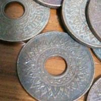 ราคา เหรัยญเก่าเหรียญ สะสมหนึ่งสตางค์รูเนื้อทองแดงลายกนก สวยๆ (21953493128)