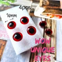 ราคา 14mm ตาพญานาค ตาแก้วแดง ก้านลวด มีหลายขนาดให้เลือก doll eyes ตา ตาตุ๊กตา ตาแก้ว ประกาย สีแดง เหมือนจริง สินค้าพร้อมส่งจากไทย (20004195962)