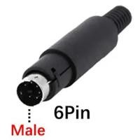 ราคา MINI DIN 8 PIN 7 PIN 6 PIN Plug Male Female JACK PLC Mitsubishi FX Series IAI controller (23160380332)